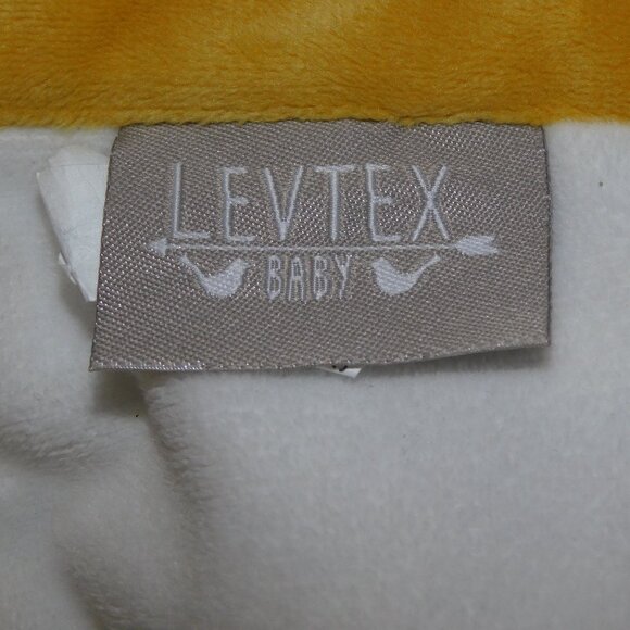 Levtex Baby Yelllow Gray Tiger Plush Security blanket Baby lovey nunu Soother - Picture 3 of 6